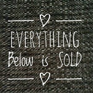 Everything Below is Sold